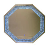 Decorative Octagon Sparkle LED Bathroom Mirror | Fast UK Delivery